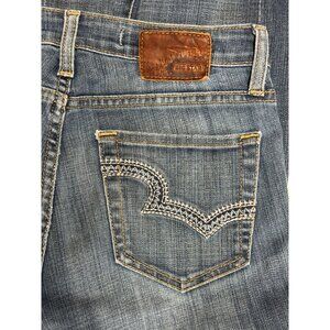 Big‎ Star Alex Mid Rise Skinny Jeans Size 27 x 32 Denim Buckle Stretch